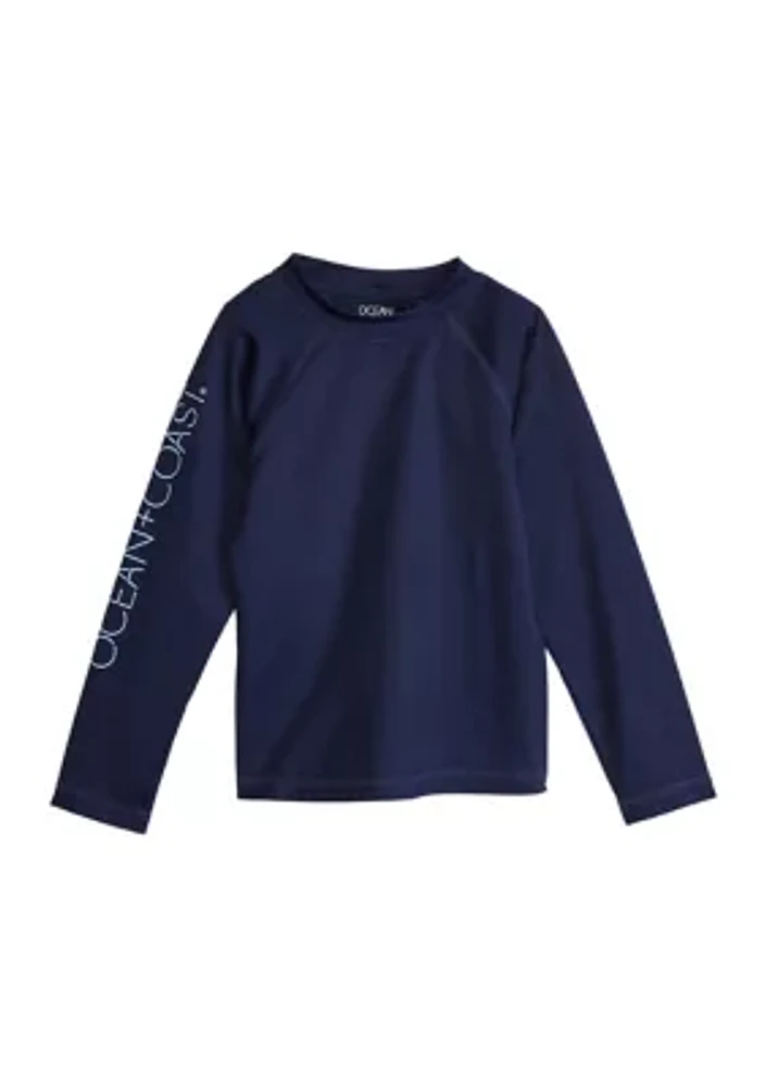 Boys 4-7 Long Sleeve Raglan Rashguard