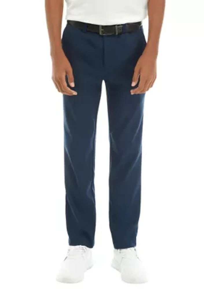 Boys 8-20 Solid Flat Front Pants