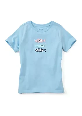 Boys 4-7 Short Sleeve Applique Graphic T-Shirt