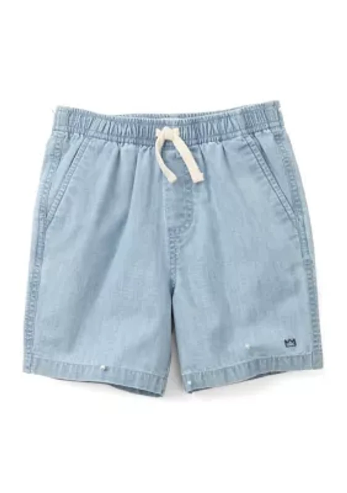 Boys 4-7 Chambray Deck Shorts