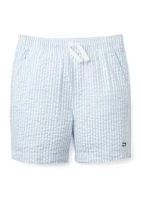 Boys 4-7 Seersucker Deck Shorts