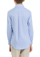 Boys 8-20 Solid Button Down Shirt