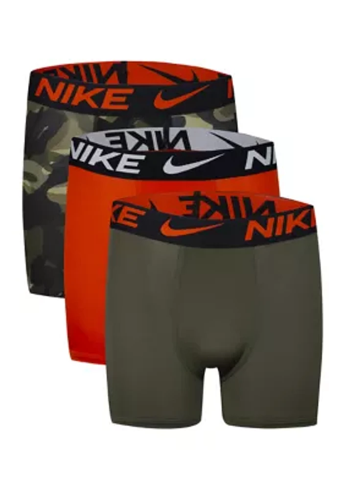 Boys 8-20 Printed 3-Pack Boxer Briefs