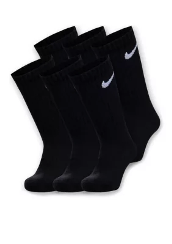 Boys 5-7 Dri-FIT Performance Basic Crew Socks 3-Pack
