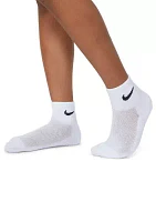 Boys Mesh Cushion Ankle Socks - 6 Pack