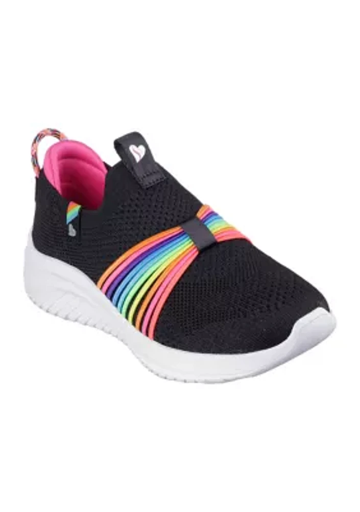 Big Kid Girls Ultra Flex 3.0 Sneakers - Rainbow Speed