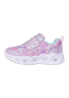 Little Kid Girls Heart Lights Sneakers - Boogie Land