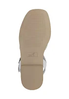 Chaisee Braided Metallic Flat Sandals