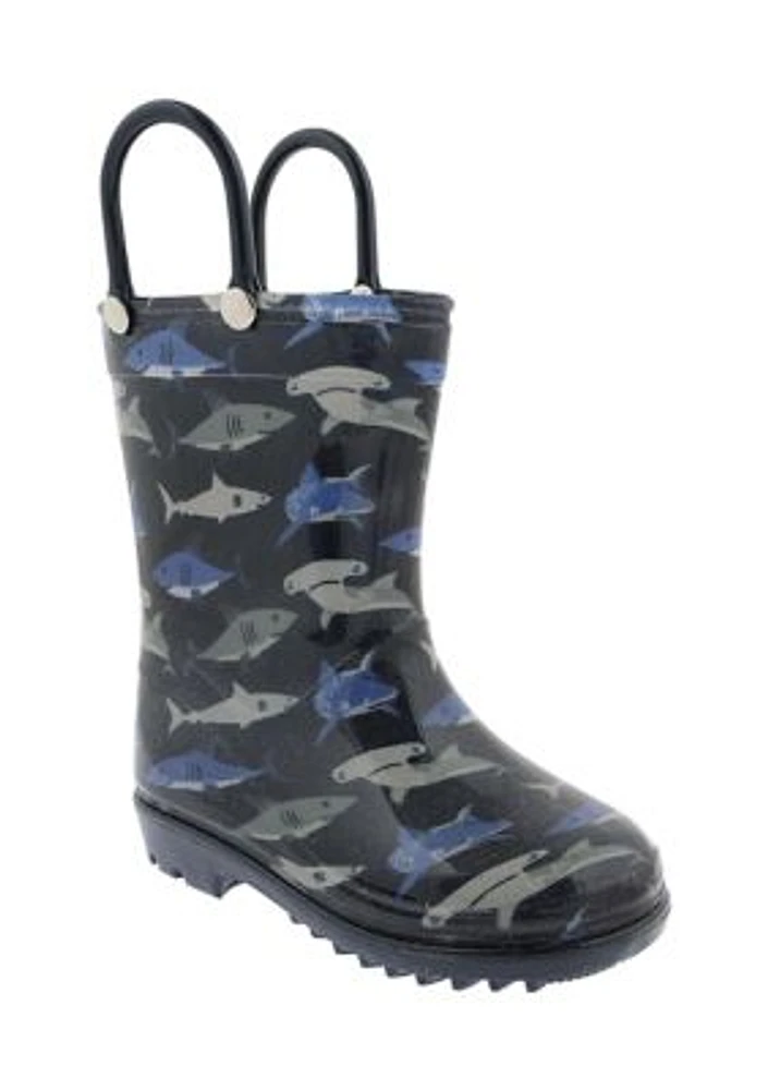 Toddler Boys Shark Rain Boots
