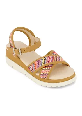 Youth Girls Addy Woven Wedge Sandals
