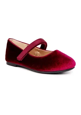 Toddler Girls Millie Velvet Mary Jane Flats