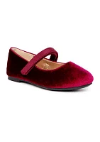 Toddler Girls Millie Velvet Mary Jane Flats