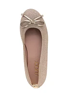 Youth Girls Mylah Glitter Bow Ballet Slippers