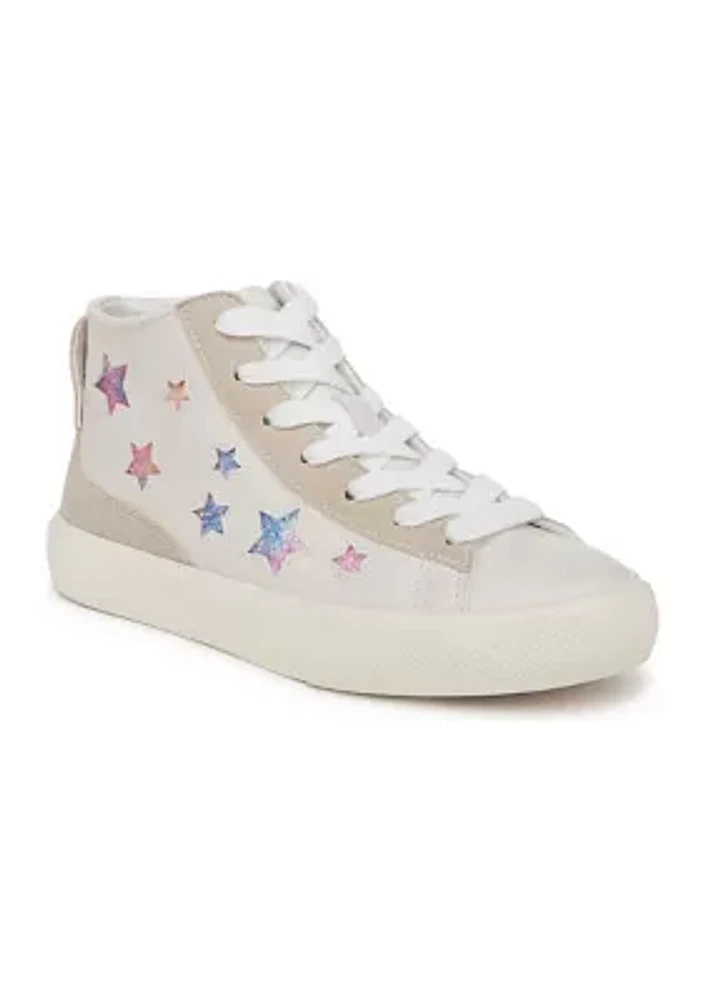 Youth Girls Vesa High Top Star Sneakers