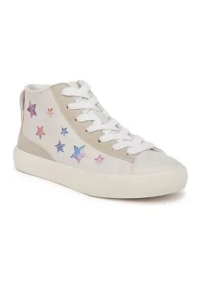 Youth Girls Vesa High Top Star Sneakers