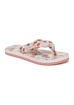 Big Kid Girls Floral Riptide Filp Flop Sandals