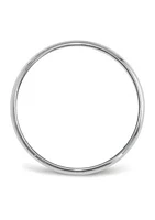 Women's 14K White Gold Millimeter Lightweight Half Round Band