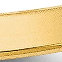 Men's 14K Yellow Gold Millimeter Lightweight Half Round Band