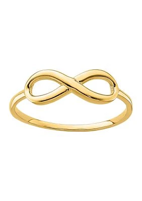 14K Yellow Gold Infinity Ring