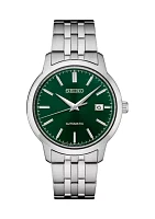 Essentials Stainless Steel Green Dial Watch