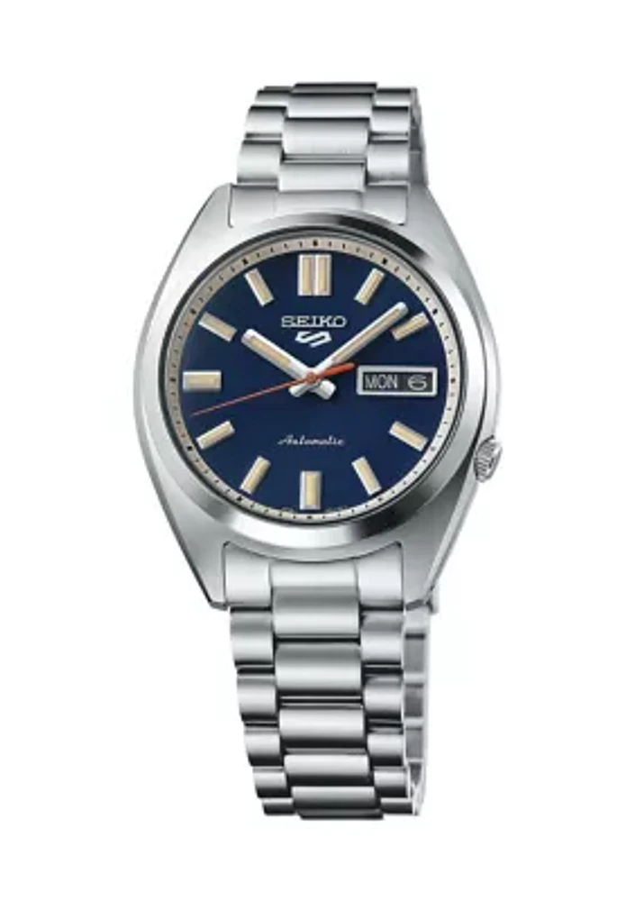 37.4 Millimeter Blue Dial Watch