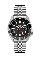 5 Sports Stainless Black Dial Watch