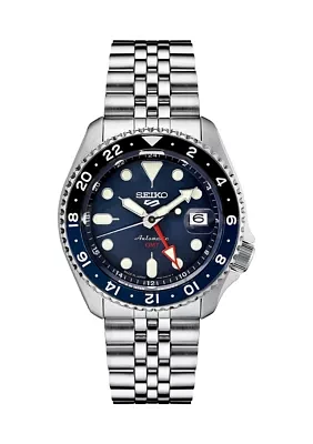 5 Sports Stainless Blue Dial Watch