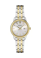 Millimeter Quartz Two Tone Date Display Watch