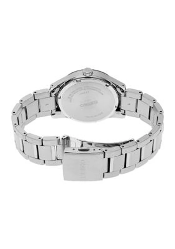 Stainless Steel Essential Blue Dial Bracelet Watch