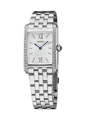 Stainless Steel Crystal Watch
