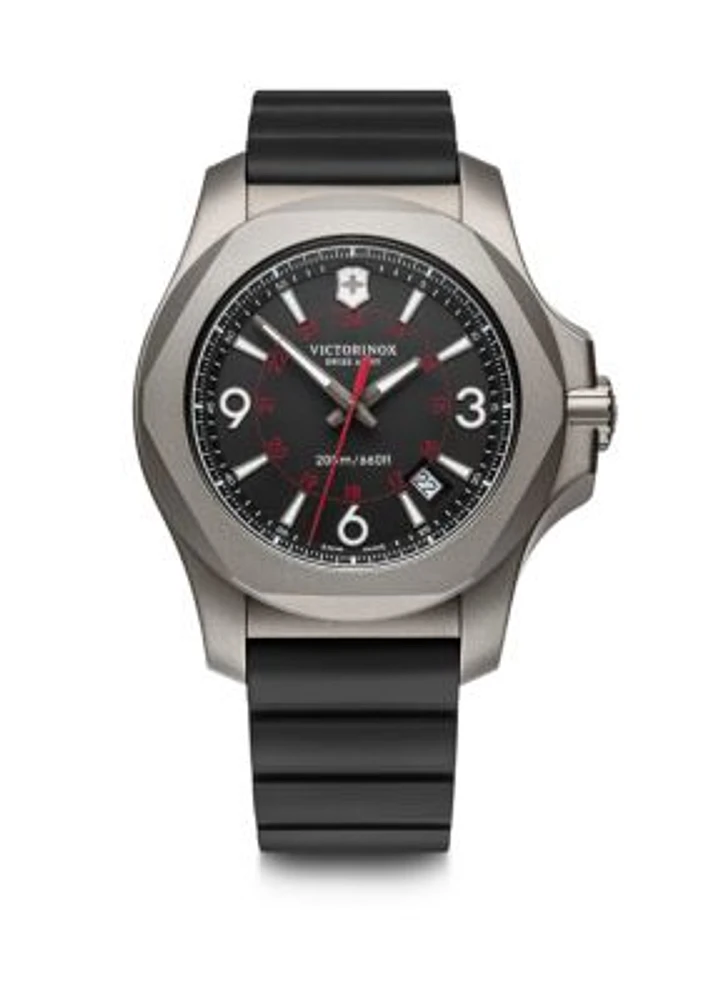 Men's Titanium I.N.O.X. Rubber Strap Watch