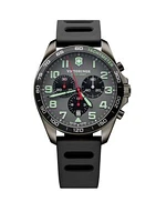Men's Gunmetal Force Field Rubber Strap Watch