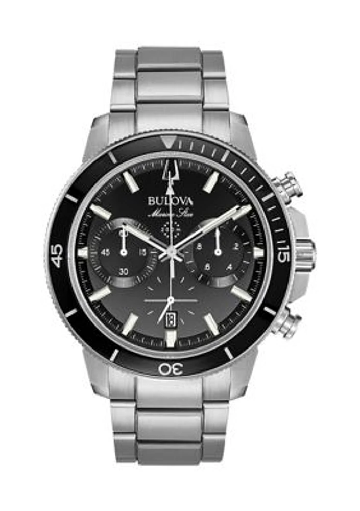 Marine Star Stainless Steel Bracelet Watch