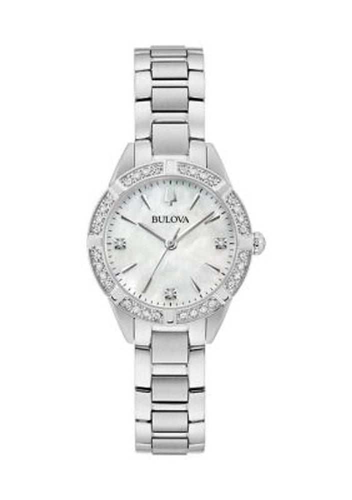 Women's 28 Millimeter Classic Sutton Silver Bracelet Watch