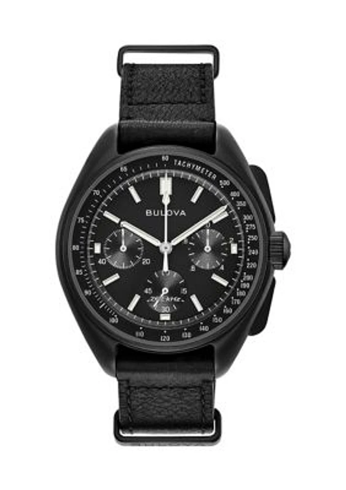 Lunar Pilot Chronograph Leather Strap Watch