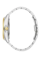 Surveyor Men's Automatic Two-tone Stainless Steel Bracelet Watch