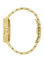 Men's Crystal Octava Automatic Gold-Tone Stainless Steel Bracelet Watch