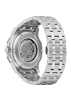 Men's Marine Star Series A Silver Tone Stainless Steel Bracelet Watch - 45 Millimeter