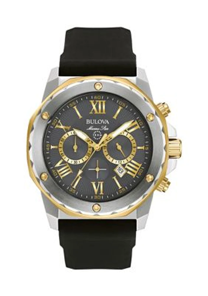 Marine Star Silicone Strap Watch