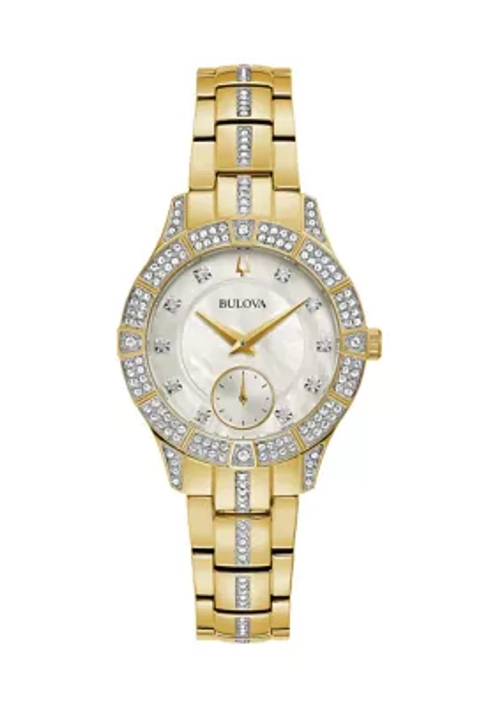 Stainless Steel Swarovski® Dial Bracelet Watch