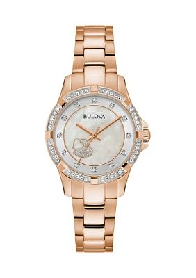 Women's Classic Rose Gold Tone Stainless Steel Watch
