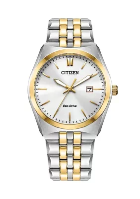 Eco-Drive Men's Corso Two Tone Stainless Steel Bracelet Watch - 40 Millimeter