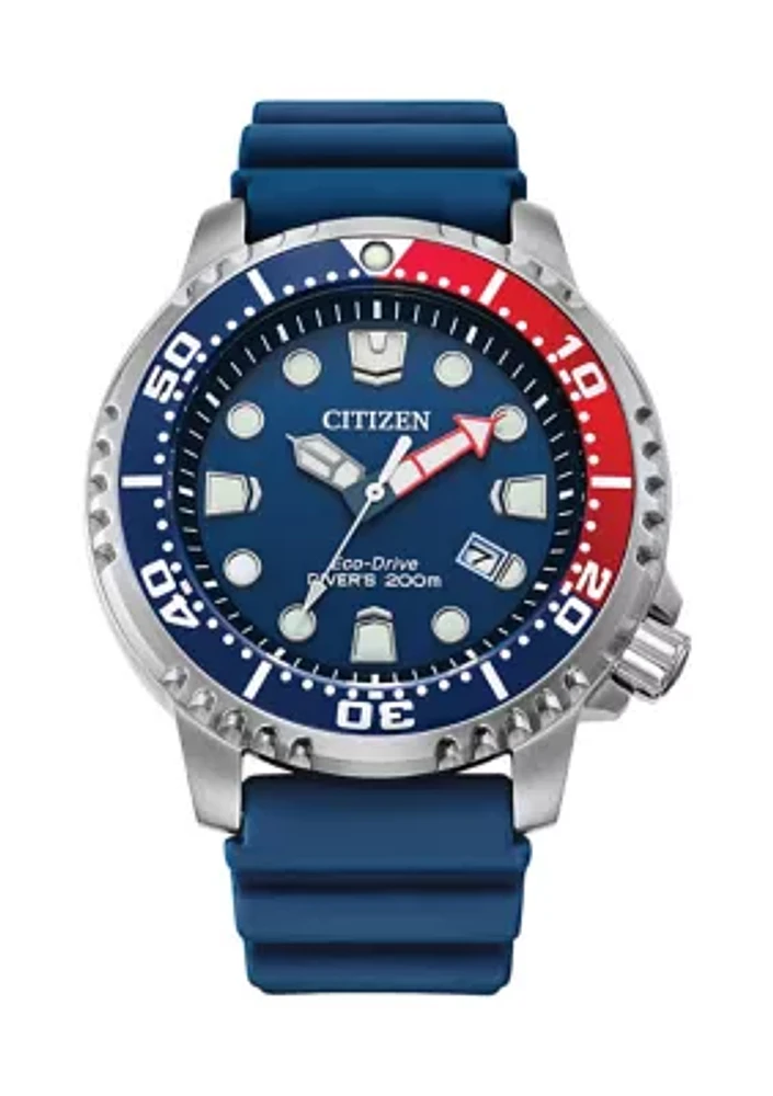 Eco-Drive Men's 44 Millimeter Promaster Dive Blue Strap Watch