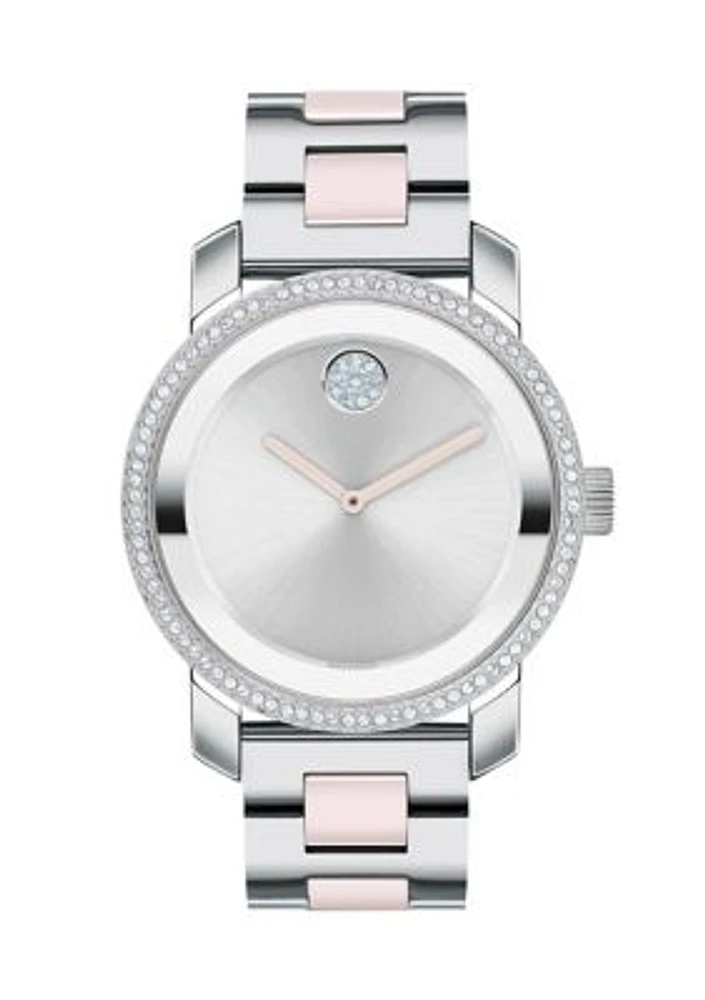 Silver Dial Bracelet Watch