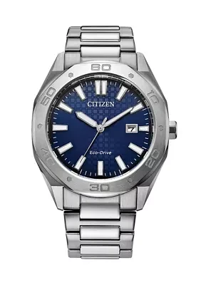 Men's Sport Casual Sport Casual Silver Tone Stainless Steel Bracelet Watch 