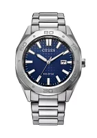 Men's Sport Casual Sport Casual Silver Tone Stainless Steel Bracelet Watch 