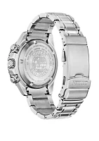 Men's Eco Drive Promaster Diver Silver Tone Bracelet Watch