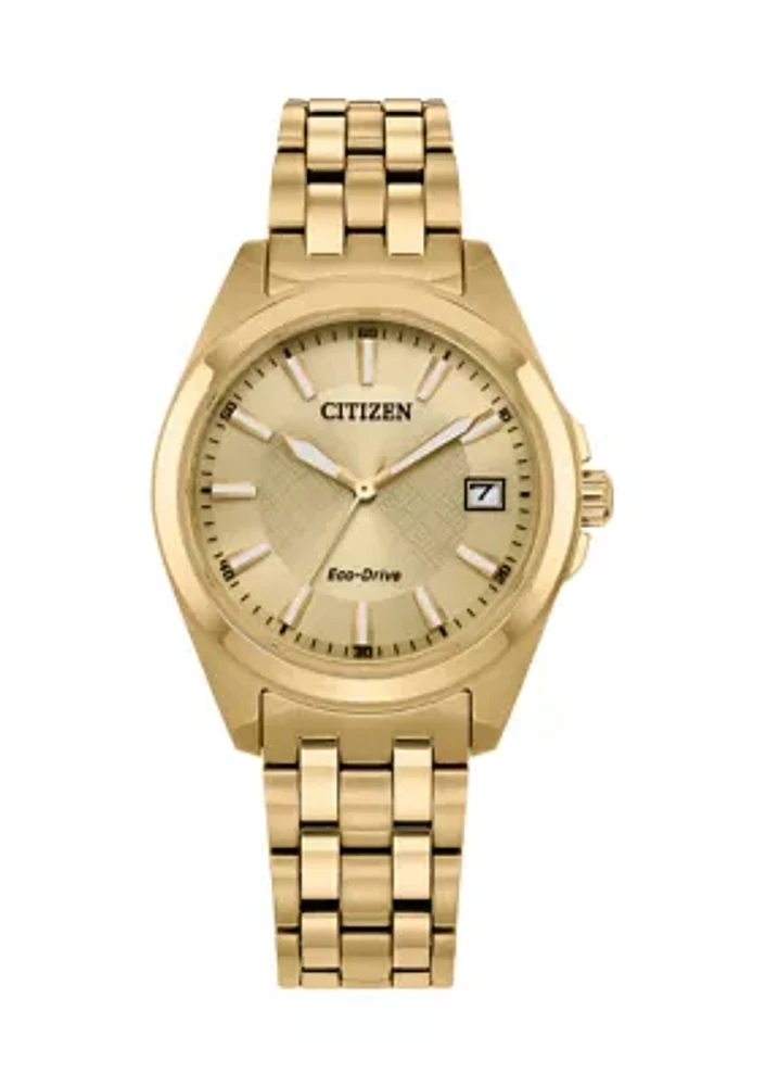 Women's Classic Peyton Gold Tone Stainless Steel Bracelet Watch