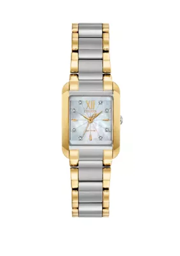 Women's Bianca Gold Tone Stainless Steel Bracelet Watch