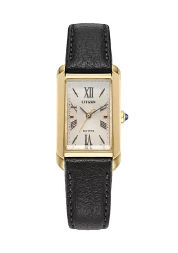 Ladies Classic Bianca Black Strap Watch, 32.4mm